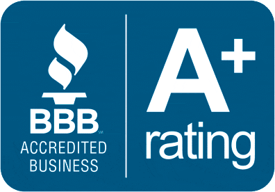 BBB Accredited Business A+ rating badge